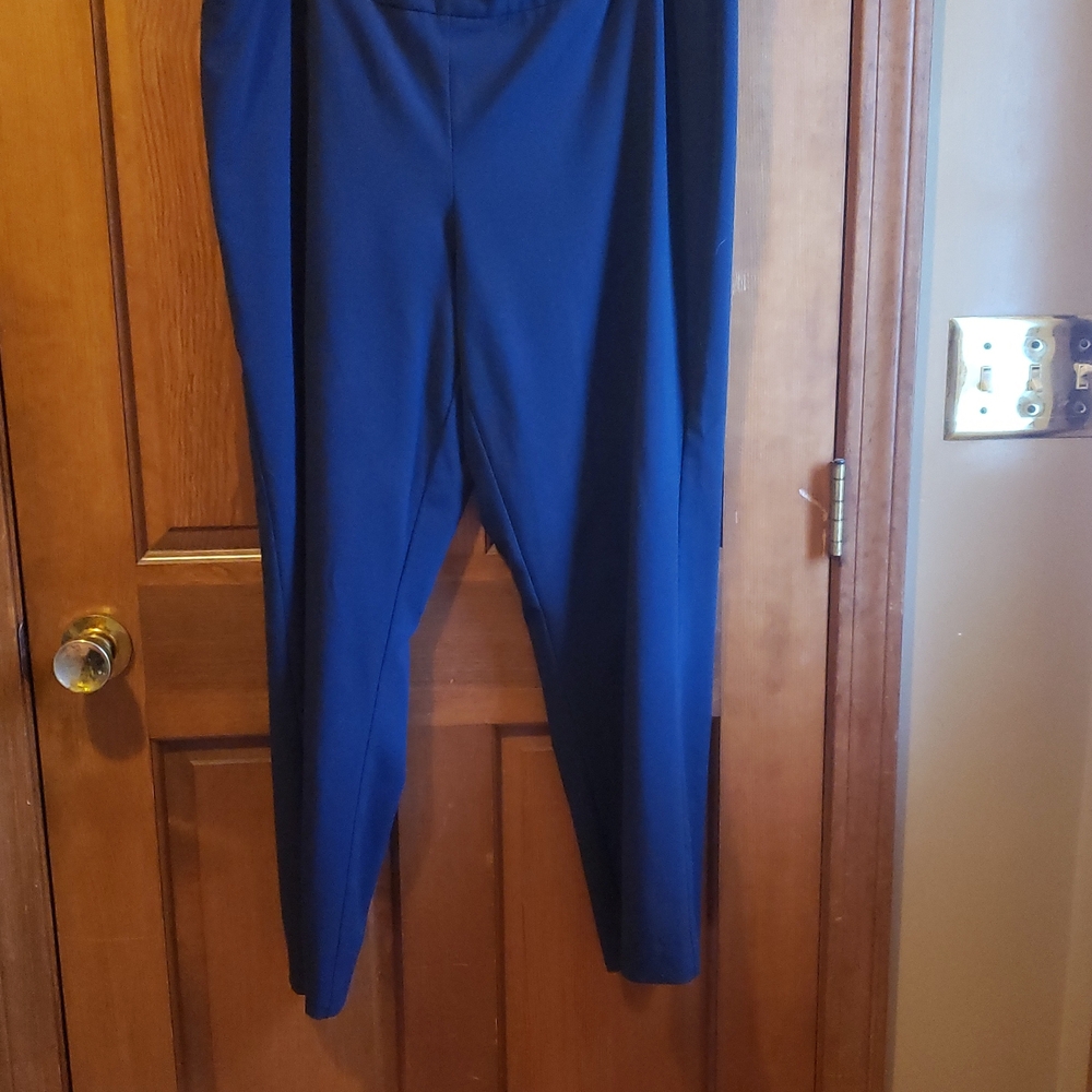 Roz & Ali Deep Blue Ankle Pants